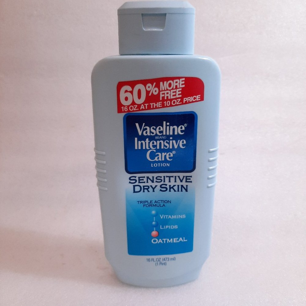 Vintage Vaseline Intensive Care Sensitive Dry Skin Lotion 80% full PROP movie tv